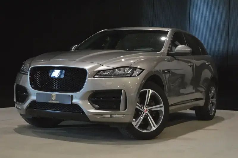 Beige Utilisé 2018 Jaguar F-Pace R-Sport SUV | 25 900 € (Bon prix) - Image 1/4