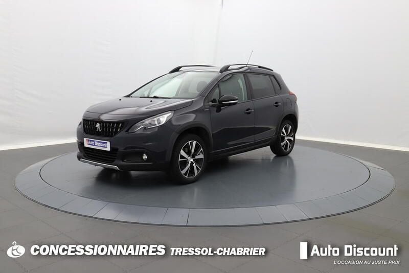 Gris Utilisé 2018 Peugeot 2008 GT-line SUV | 7 990 € (Super prix) - Image 1/3