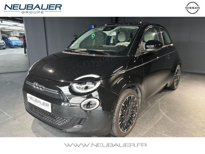 Onyx black pastel Utilisé 2021 Fiat 500e La Prima Berline | 21 970 € - Image 1/4