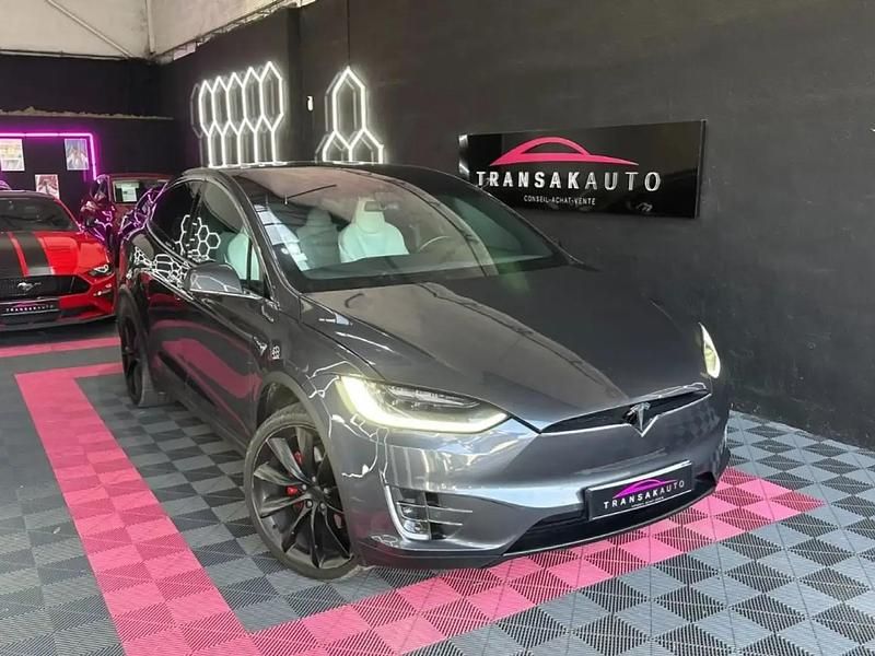 Gris Occasion 2019 Tesla Model X Performance SUV | 41 990 € (Super prix) - Image 1/4