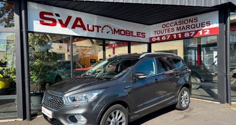 Gris Occasion 2019 Ford Kuga Vignale SUV | 18 990 € (Prix assez cher) - Image 1/4