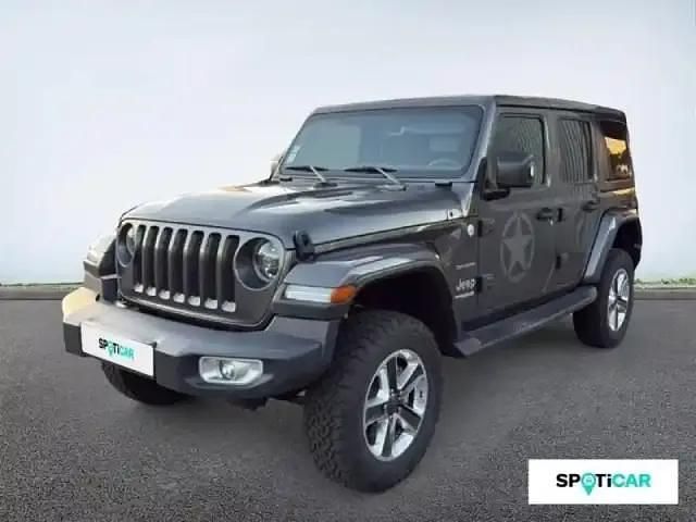 Granite crystal métallisée Occasion 2019 Jeep Wrangler Unlimited Sahara SUV | 48 490 € - Image 1/4