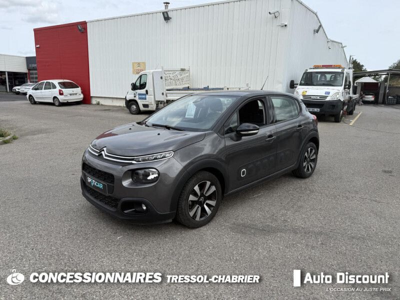 Gris Utilisé 2018 Citroën C3 Citadine | 10 759 € - Image 1/4