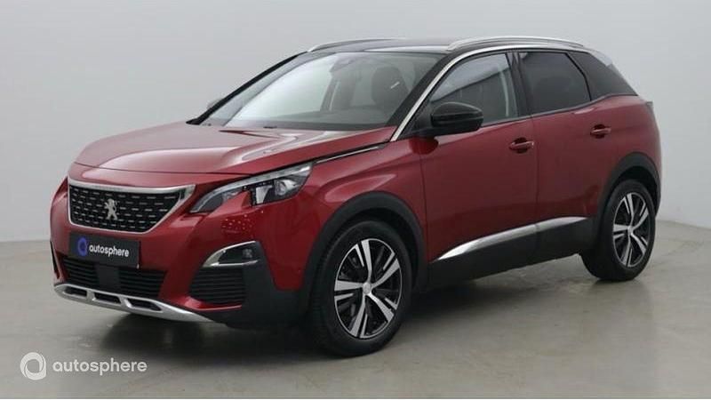 Rouge Utilisé 2019 Peugeot 3008 Allure SUV | 15 299 € (Prix juste) - Image 1/4