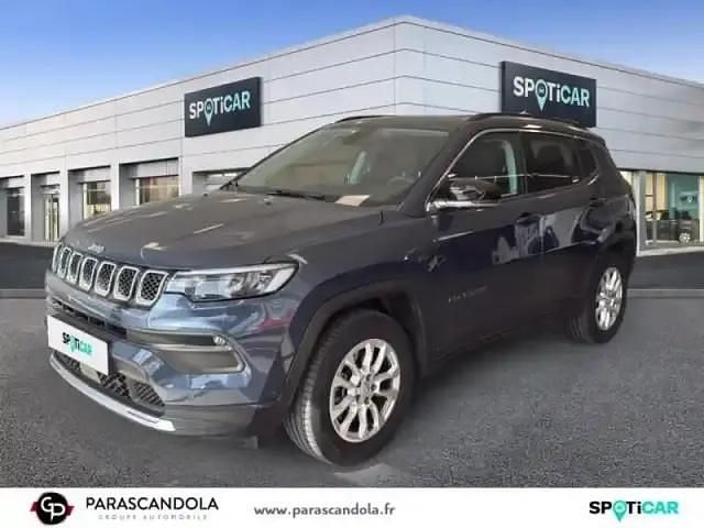 Blue shade métallisé Occasion 2021 Jeep Compass Limited SUV | 21 990 € (Prix juste) - Image 1/4