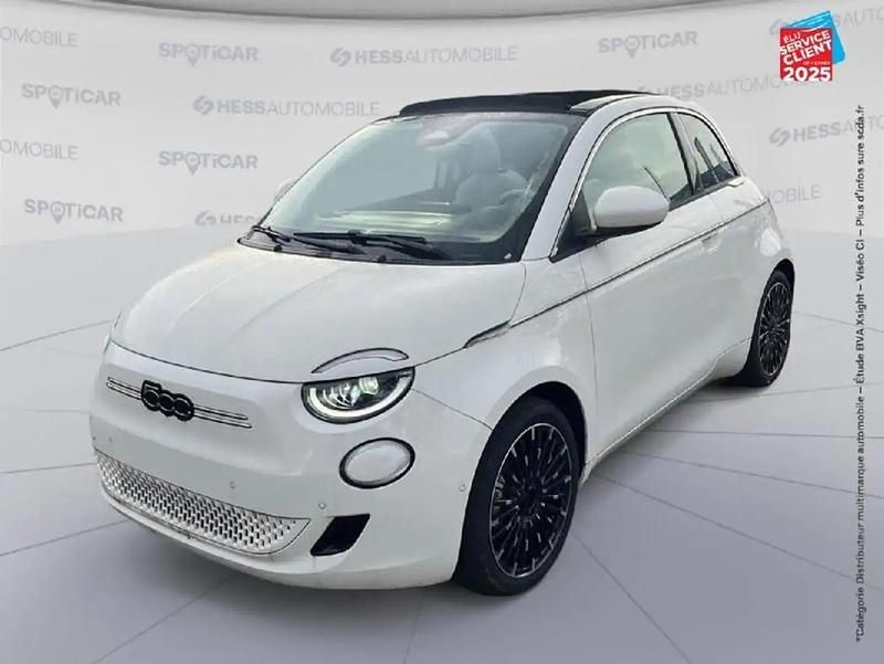 Blanc Nouvelle 2024 Fiat 500C La Prima Cabriolet | 25 999 € (Prix juste) - Image 1/4