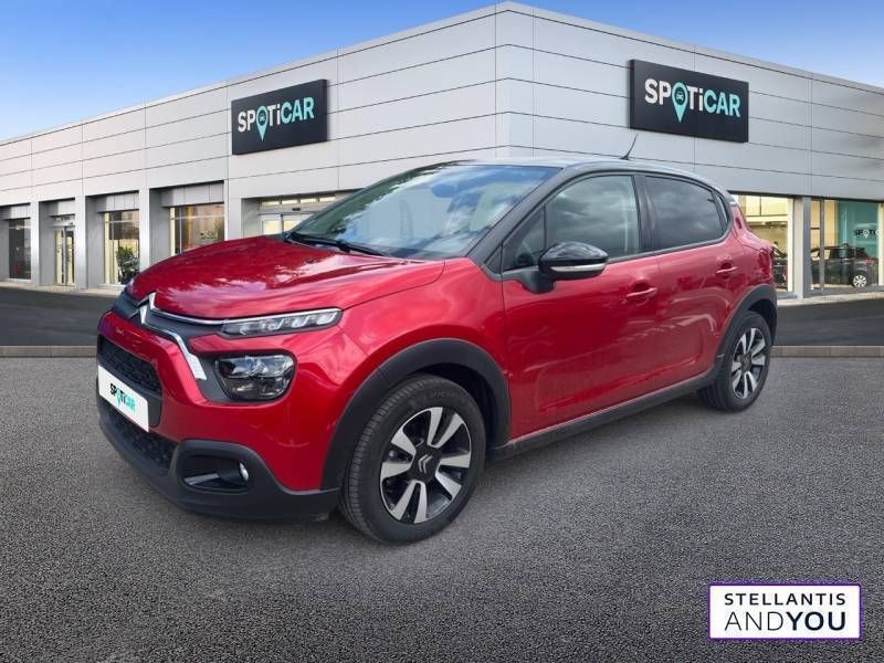 Rouge Utilisé 2023 Citroën C3 PureTech Citadine | 13 390 € (Prix juste) - Image 1/3