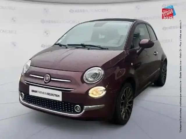 Rouge Occasion 2020 Fiat 500C Star Cabriolet | 12 499 € (Prix juste) - Image 1/4