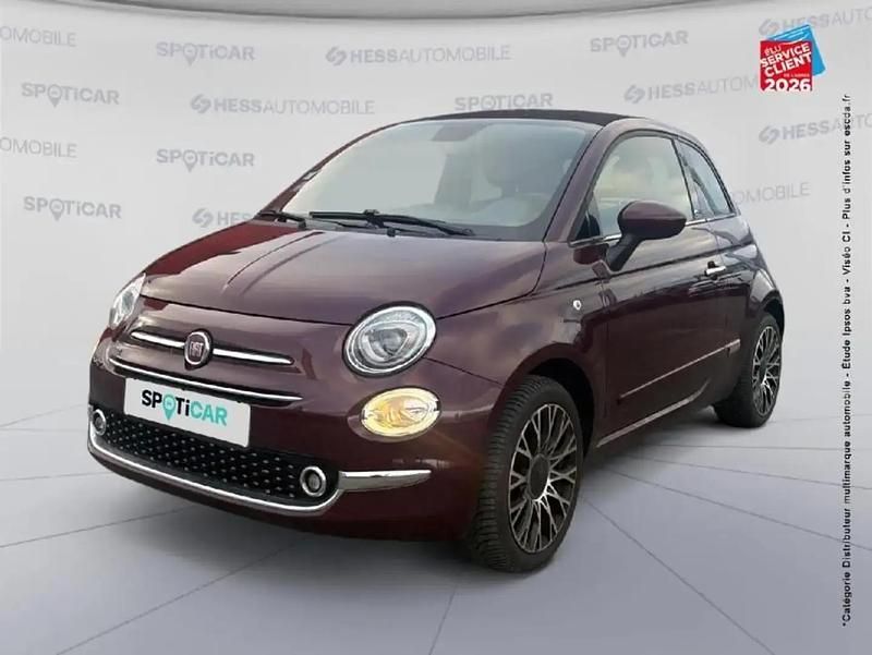Rouge Occasion 2020 Fiat 500C Star Cabriolet | 11 999 € (Prix juste) - Image 1/4