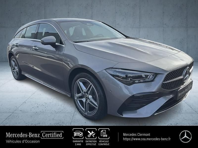 Occasion Mercedes CLA250e Shooting Brake AMG line 163 ch (119 kW) 2025 Gris montagne métallisé Break