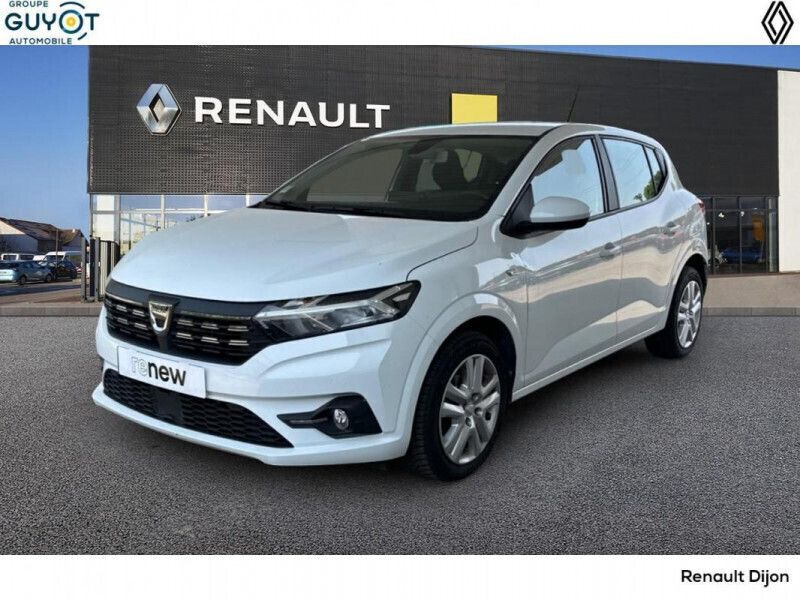 Blanc Utilisé 2021 Dacia Sandero Comfort Citadine | 12 480 € (Prix juste) - Image 1/4