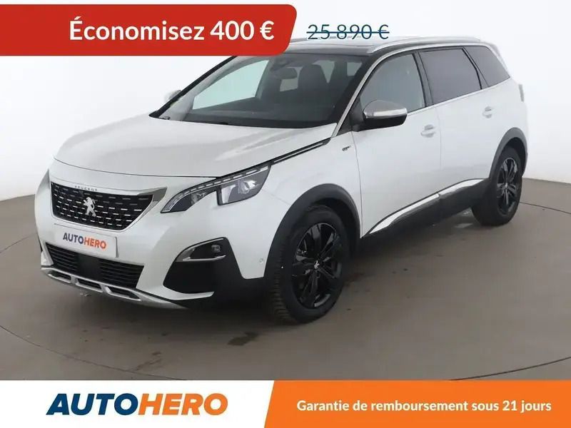 Blanc Utilisé 2016 Peugeot 5008 GT Monospace | 25 490 € - Image 1/2