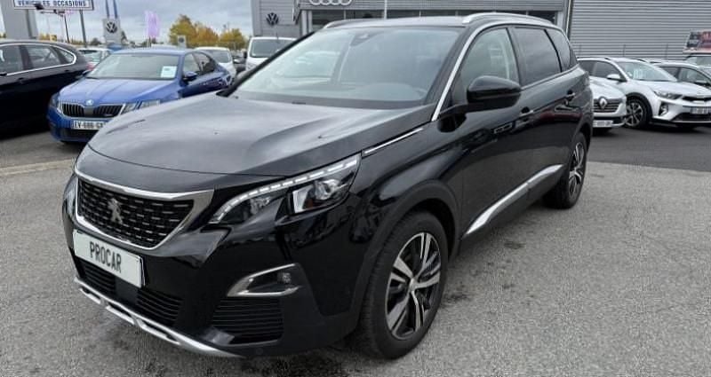 Noir Utilisé 2019 Peugeot 5008 Allure Monospace | 15 990 € - Image 1/4