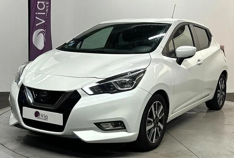 Blanc Utilisé 2017 Nissan Micra N-Connecta Berline | 9 499 € (Prix juste) - Image 1/4