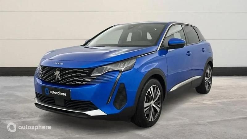 Bleu Utilisé 2021 Peugeot 3008 Allure SUV | 22 699 € (Prix juste) - Image 1/4