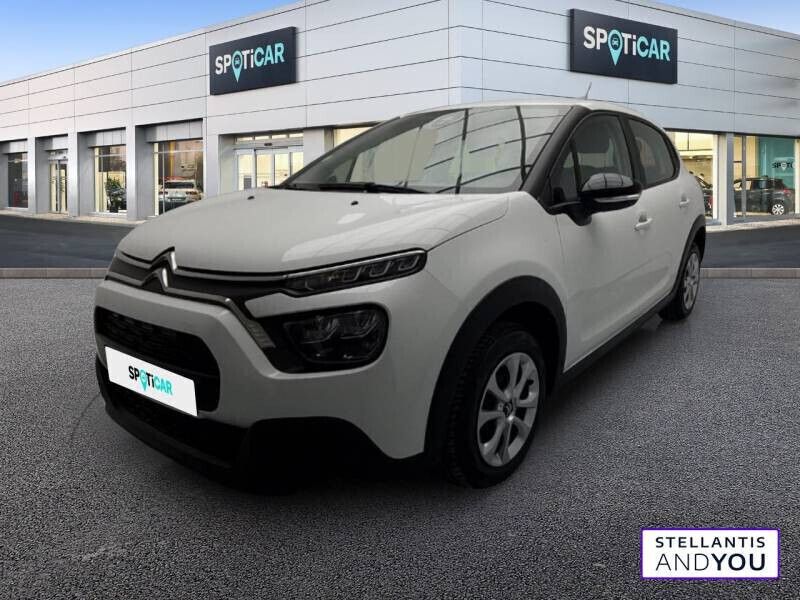 Blanc Utilisé 2021 Citroën C3 Feel Citadine | 11 490 € (Prix juste) - Image 1/4