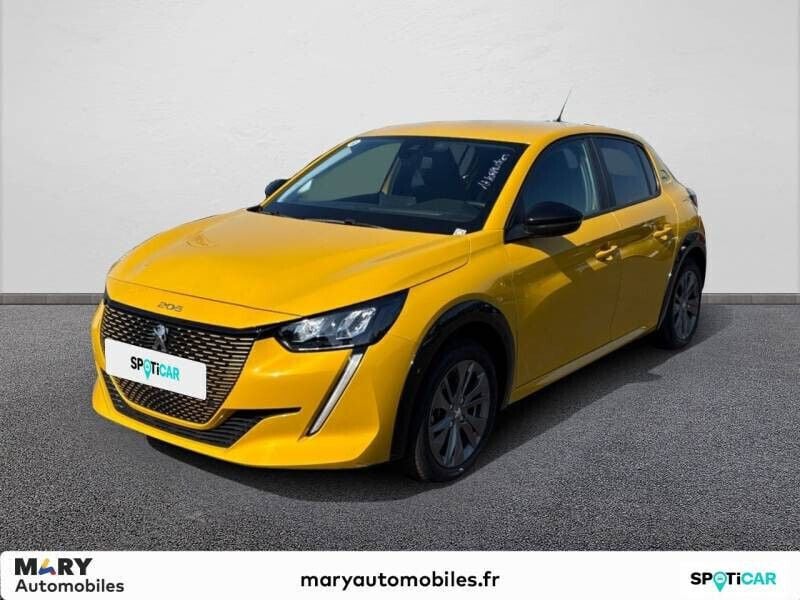 Occasion Peugeot e-208 Style 100 kW (136 ch) 2023 Jaune Citadine