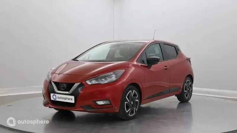 Rouge Utilisé 2023 Nissan Micra Citadine | 14 499 € (Prix juste) - Image 1/4