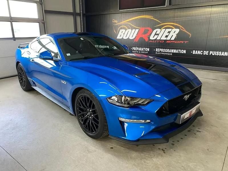 Bleu Occasion 2019 Ford Mustang GT Fastback Coupé | 52 990 € (Prix juste) - Image 1/4