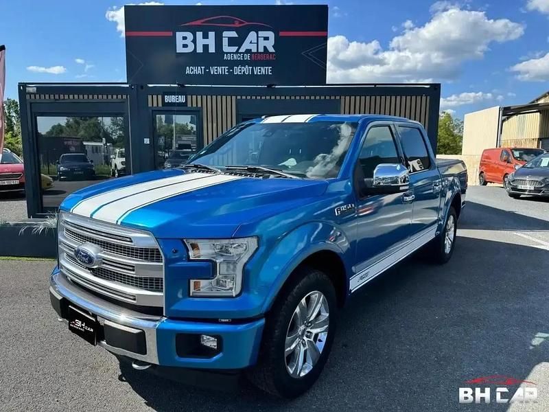 Bleu Utilisé 2017 Ford F-150 Platinum Pick-up | 53 990 € - Image 1/4