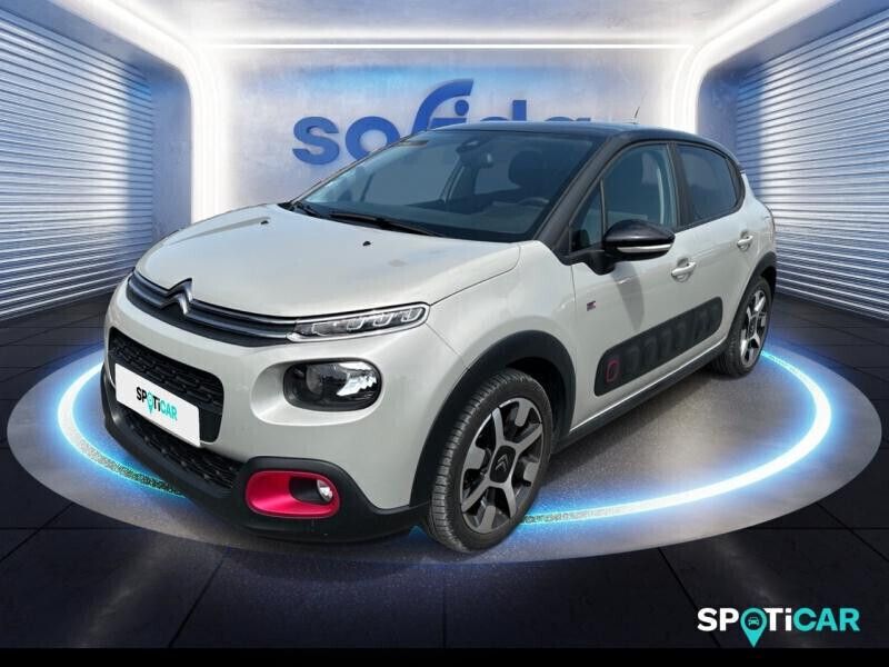 Noir Utilisé 2018 Citroën C3 PureTech Citadine | 12 990 € (Prix juste) - Image 1/4