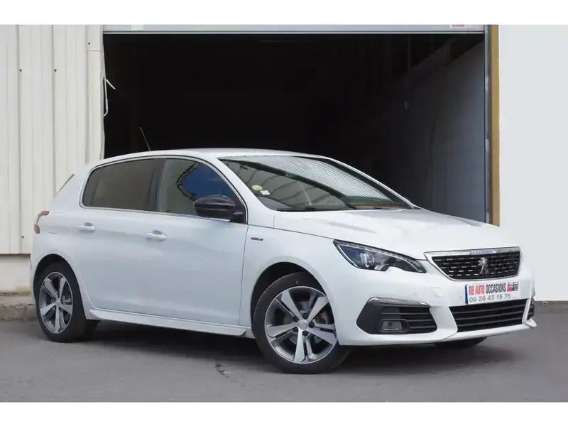 Blanc Utilisé 2018 Peugeot 308 GT-line Berline | 14 990 € (Prix assez cher) - Image 1/4