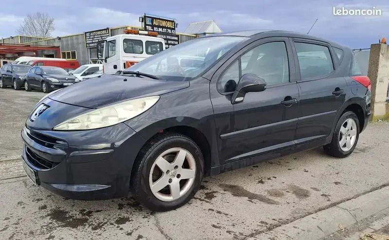 Noir Utilisé 2010 Peugeot 207 Break | 4 490 € (Bon prix) - Image 1/4