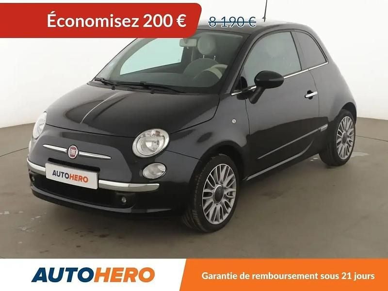 Noir Utilisé 2014 Fiat 500 Lounge Citadine | 7 990 € (Bon prix) - Image 1/2