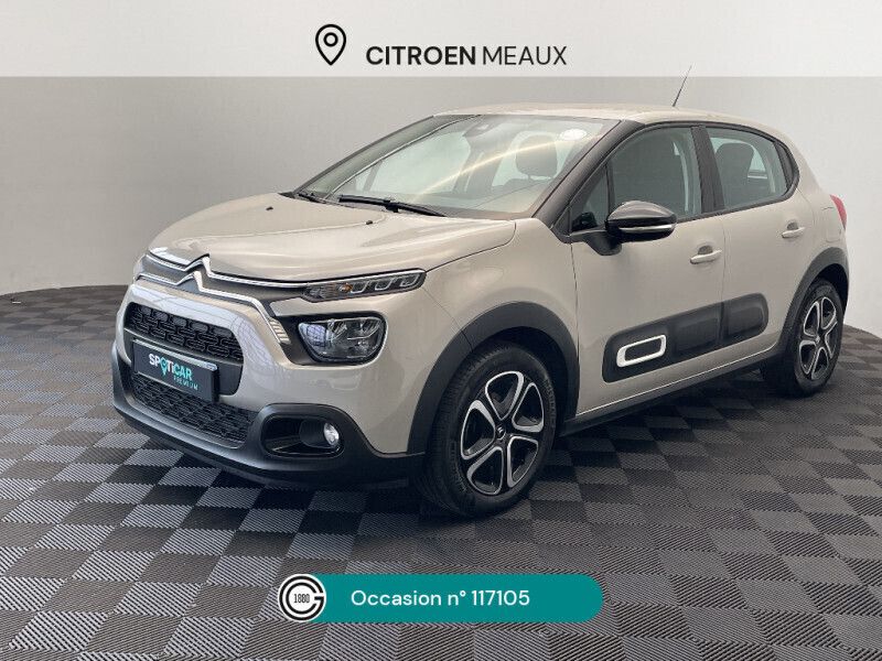Beige Utilisé 2023 Citroën C3 PureTech Citadine | 10 980 € (Super prix) - Image 1/4