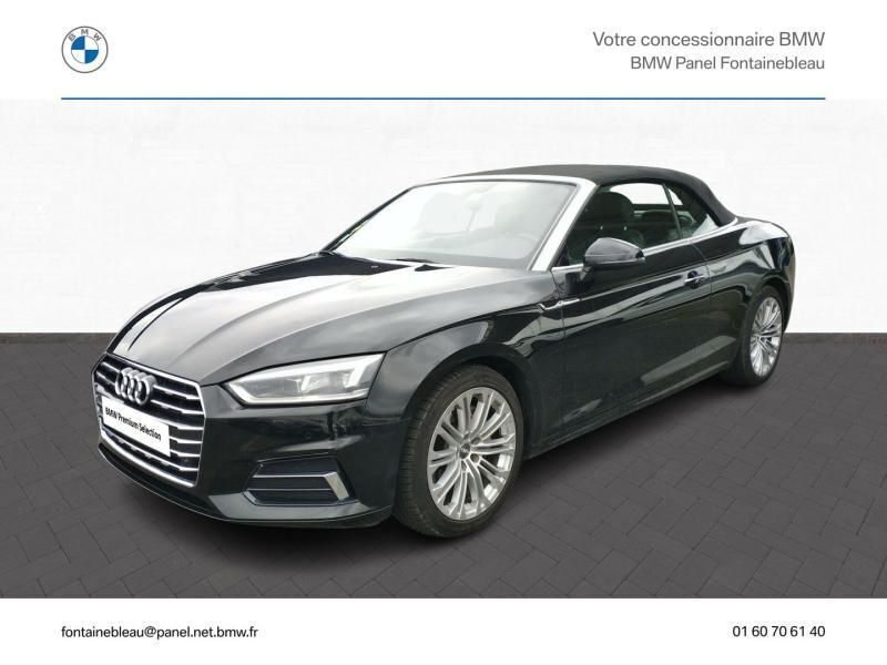 Noir brillant/capote noire Utilisé 2018 Audi A5 Cabriolet Design Cabriolet | 36 450 € - Image 1/4