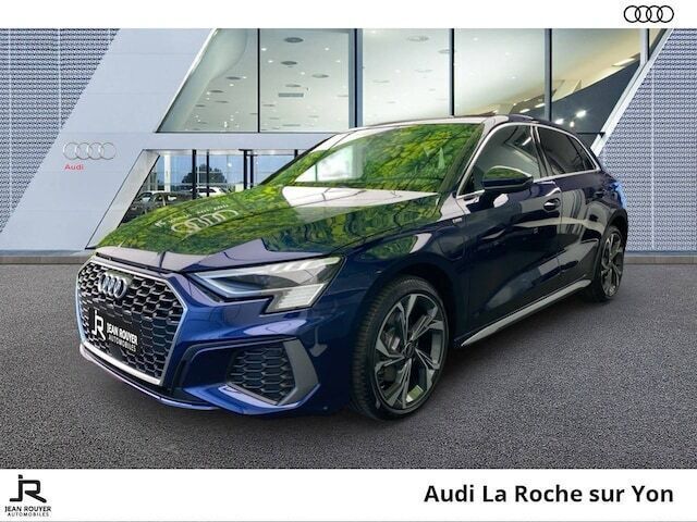 Bleu navarre métallisé Utilisé 2024 Audi A3 Sportback e-tron S-Line Berline | 33 000 € (Prix juste) - Image 1/4