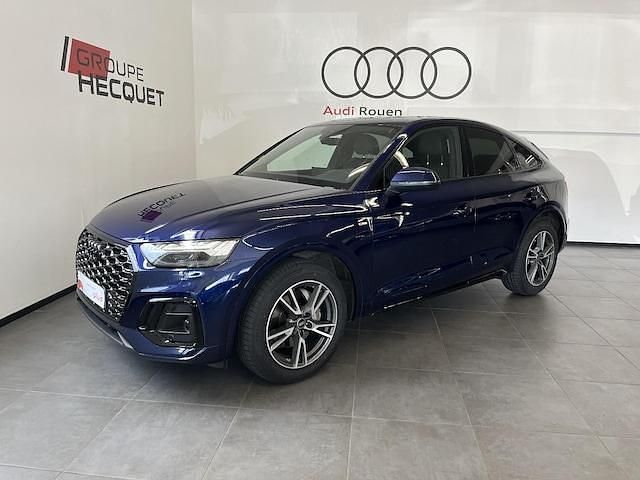 Bleu navarre métallisé Occasion 2022 Audi Q5 Sportback S-Line SUV | 45 990 € (Bon prix) - Image 1/4