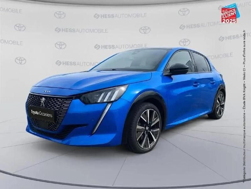 Bleu Utilisé 2020 Peugeot 208 GT-line Citadine | 13 999 € (Prix juste) - Image 1/4