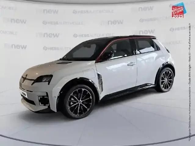 Blanc nacré / toit noir etoilé Nouvelle 2025 Renault R5 Iconic Citadine | 29 999 € (Bon prix) - Image 1/4