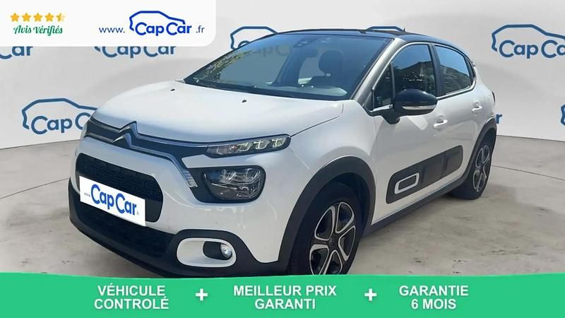 Blanc Utilisé 2021 Citroën C3 Feel Citadine | 9 300 € (Bon prix) - Image 1/4