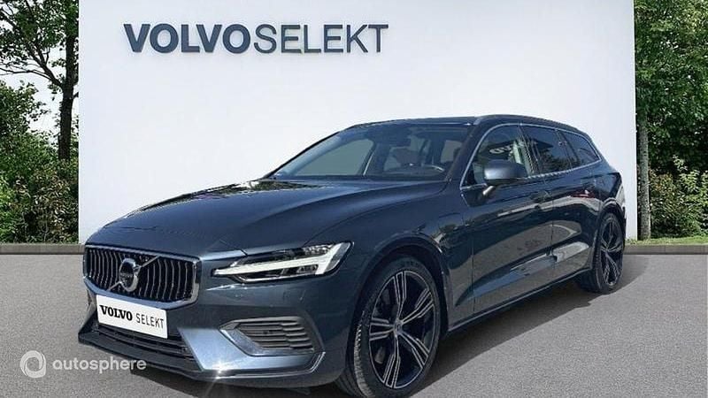 Bleu Utilisé 2021 Volvo V60 Inscription Break | 35 999 € (Prix juste) - Image 1/4