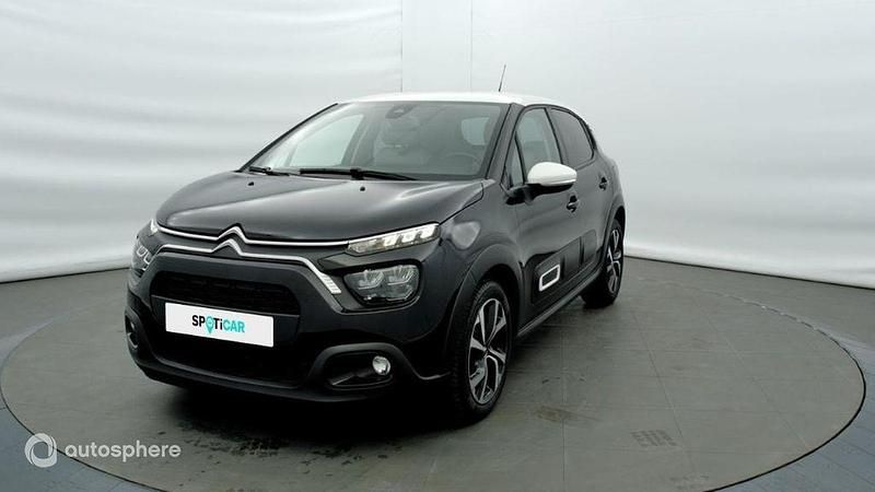 Noir Occasion 2022 Citroën C3 Shine Citadine | 13 978 € (Prix juste) - Image 1/4
