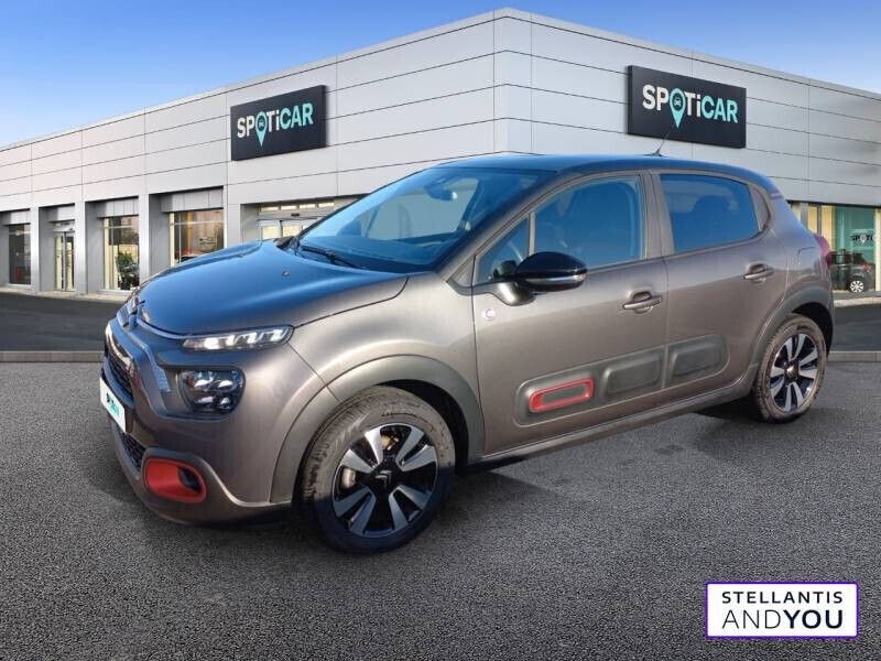 Gris Occasion 2021 Citroën C3 PureTech Citadine | 10 889 € (Prix juste) - Image 1/4
