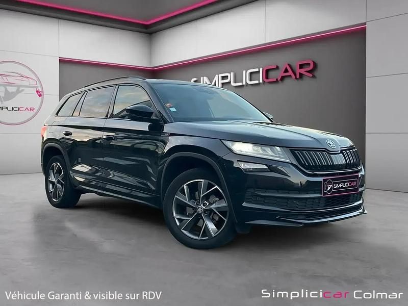 Noir Utilisé 2020 Skoda Kodiaq SportLine SUV | 25 980 € (Prix assez cher) - Image 1/4