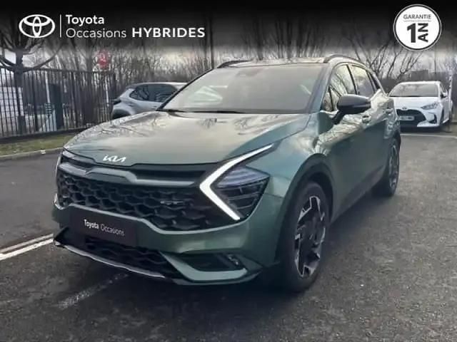 Vert bornéo métallisé/toit noir Occasion 2022 Kia Sportage GT-Line SUV | 31 990 € (Prix juste) - Image 1/4