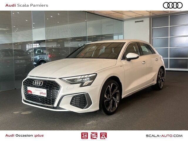 Blanc ibis Utilisé 2022 Audi A3 S-Line | 27 990 € (Prix juste) - Image 1/4