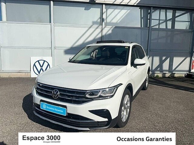 Blanc Utilisé 2021 VW Tiguan Elegance SUV | 29 980 € (Prix juste) - Image 1/4