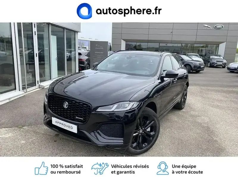 Santorini black métallisée Utilisé 2023 Jaguar F-Pace R-Dynamic SUV | 62 990 € (Prix juste) - Image 1/4