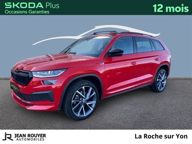 Rouge Utilisé 2023 Skoda Kodiaq SportLine SUV | 38 990 € (Prix assez cher) - Image 1/4