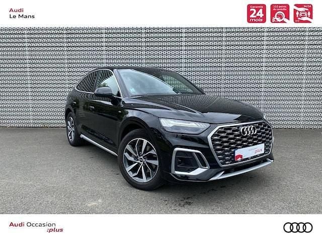Noir mythe métallisé Utilisé 2023 Audi Q5 Sportback S-Line SUV | 54 890 € (Prix juste) - Image 1/4