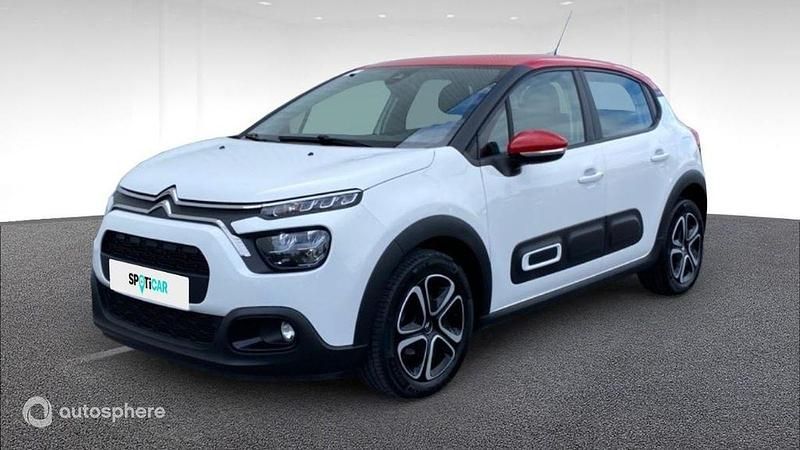Blanc Utilisé 2022 Citroën C3 PureTech Citadine | 11 980 € (Prix juste) - Image 1/4