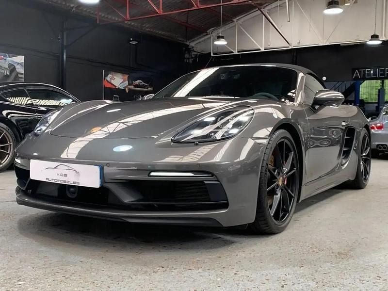 Gris Utilisé 2019 Porsche 718 Boxster GTS Cabriolet | 79 990 € - Image 1/4