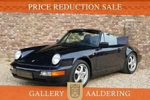 Bleu Occasion 1991 Porsche 911 Carrera Cabriolet Cabriolet | 71 500 € - Image 1/4