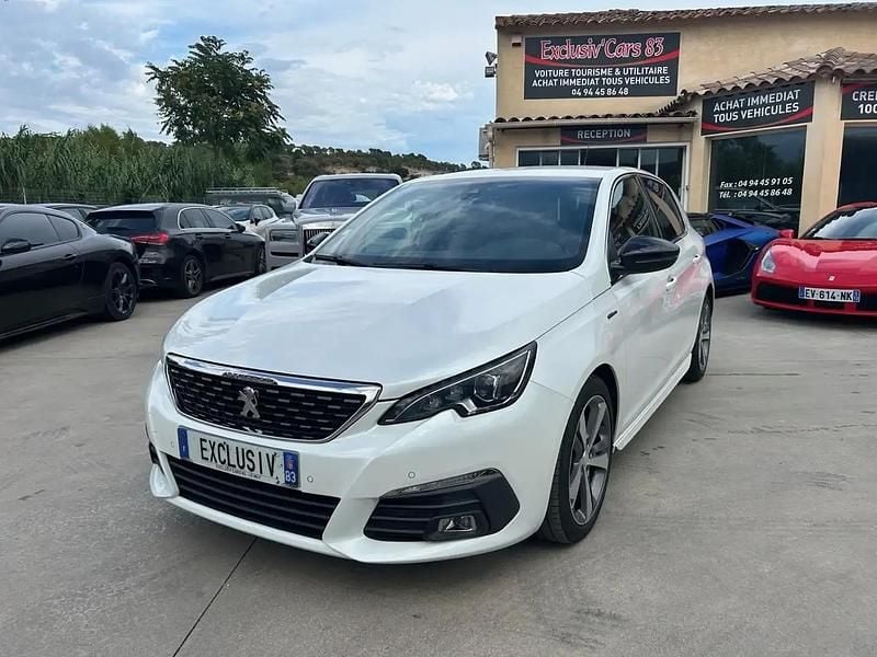 Blanc Utilisé 2018 Peugeot 308 GT-line Berline | 10 900 € (Bon prix) - Image 1/4