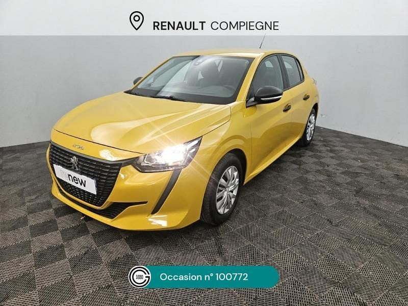 Jaune Utilisé 2021 Peugeot 208 Business-Line Citadine | 10 990 € (Prix juste) - Image 1/4